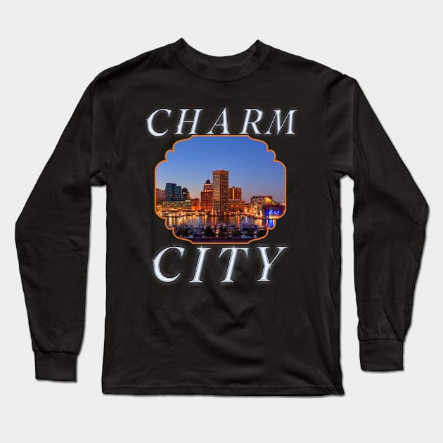 CHARM CITY SET DESIGN Long Sleeve T-Shirt by The C.O.B. Store